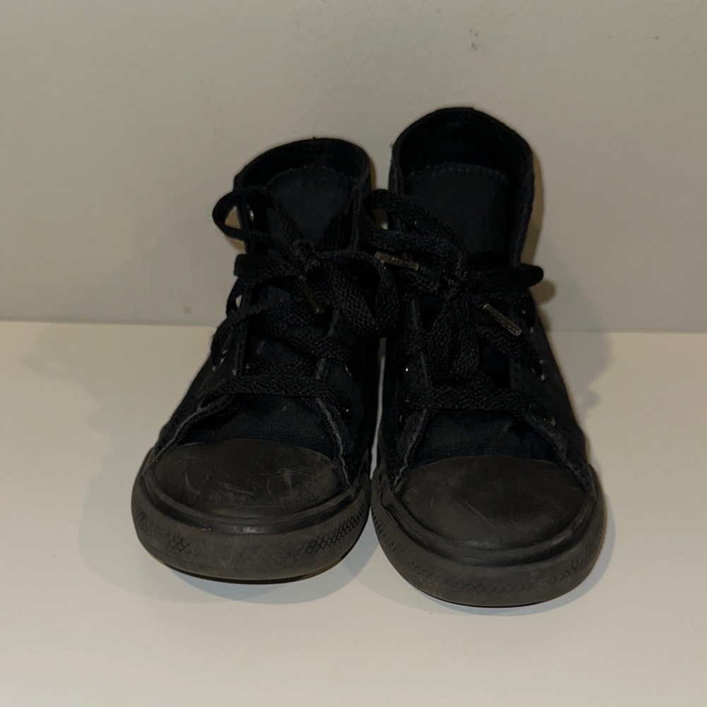 Classic Black Kids Sneakers